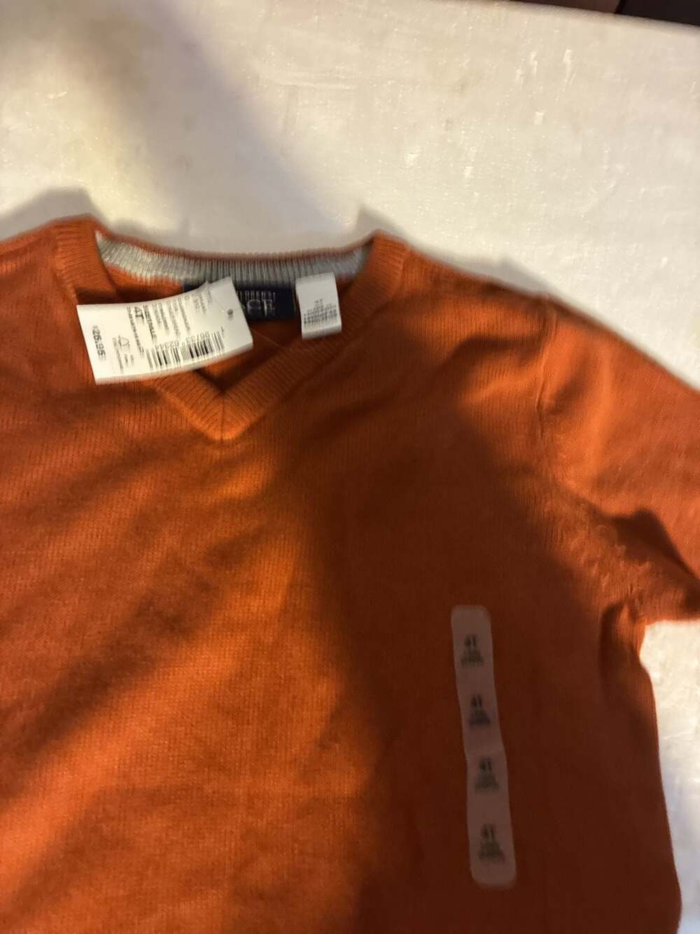 The Children's Place Toddler Boys Long Sleeve V Neck Sweater Ginger Bread